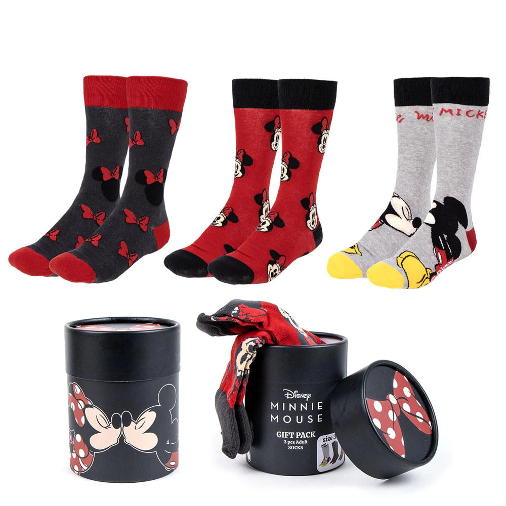 DISNEY MINNIE - sokker i boks 3 pak / DISNEY MINNIE - socks pack 3 pieces