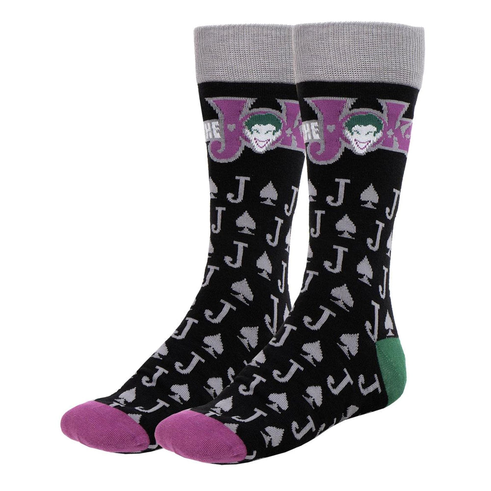 BATMAN - socks pack 3 pieces joker / BATMAN/JOKER sokker i fed boks med 3 stk. – produktbillede 4