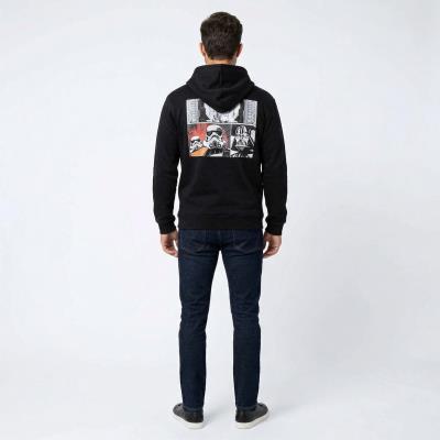 Hoodie på model bagfra