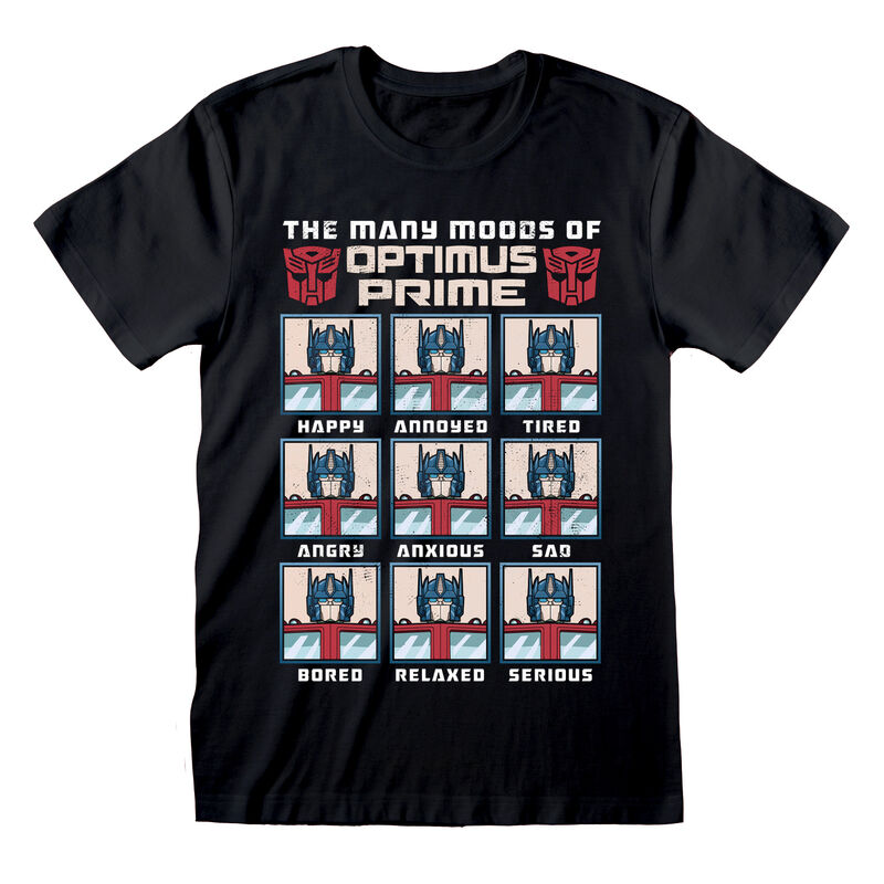 TRANSFORMERS - MANY MOODS OF OPTIMUS PRIME T-SHIRT