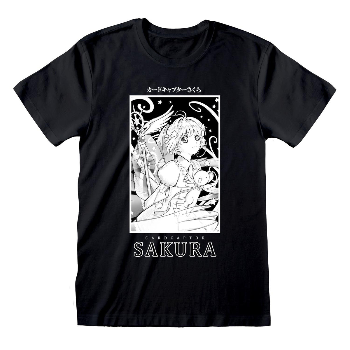 CARDCAPTOR SAKURA - BLACK AND WHITE BOX T-SHIRT