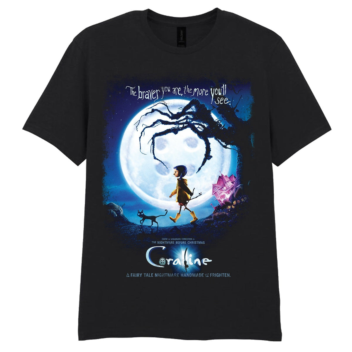 CORALINE - MOON POSTER T-SHIRT