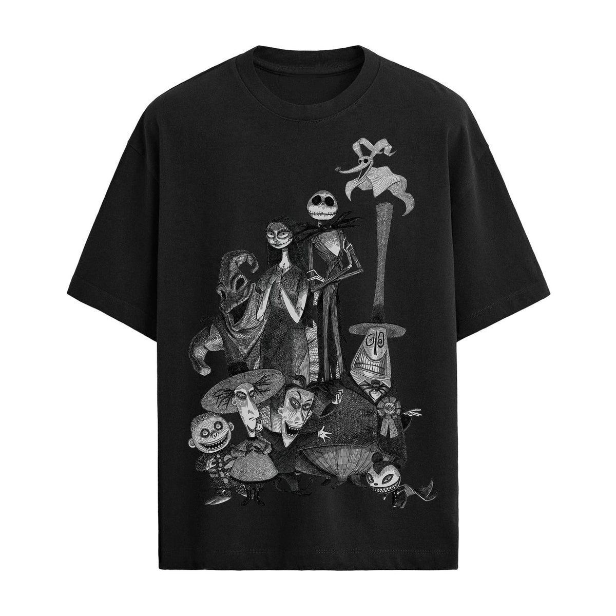 NIGHTMARE BEFORE CHRISTMAS, THE - TONAL SKETCH T-SHIRT