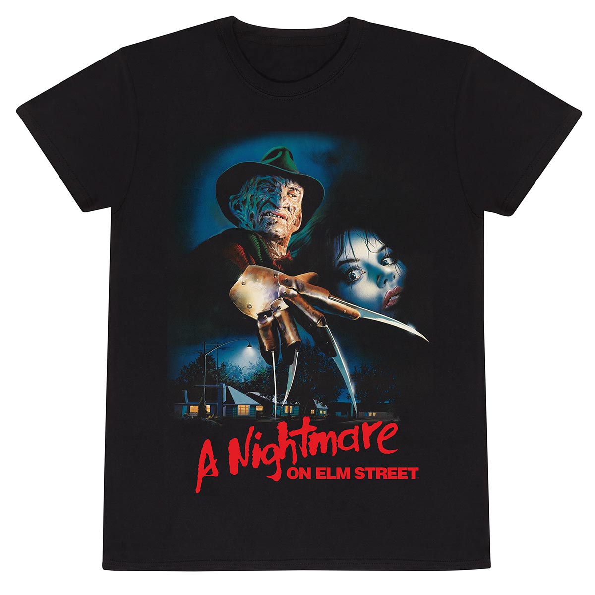 A Nightmare On Elm Street - Logo Poster T-Shirt Freddy Krueger