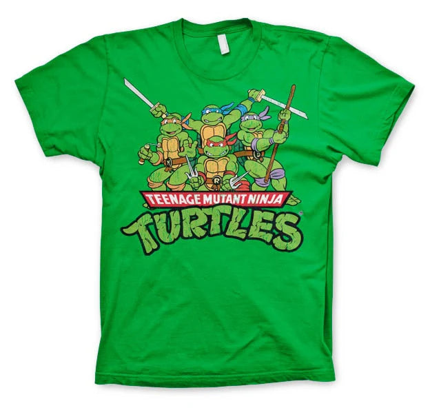 TMNT T-Shirt - Turtles Distressed Group - Teenage Mutant Ninja Turtles T-Shirt