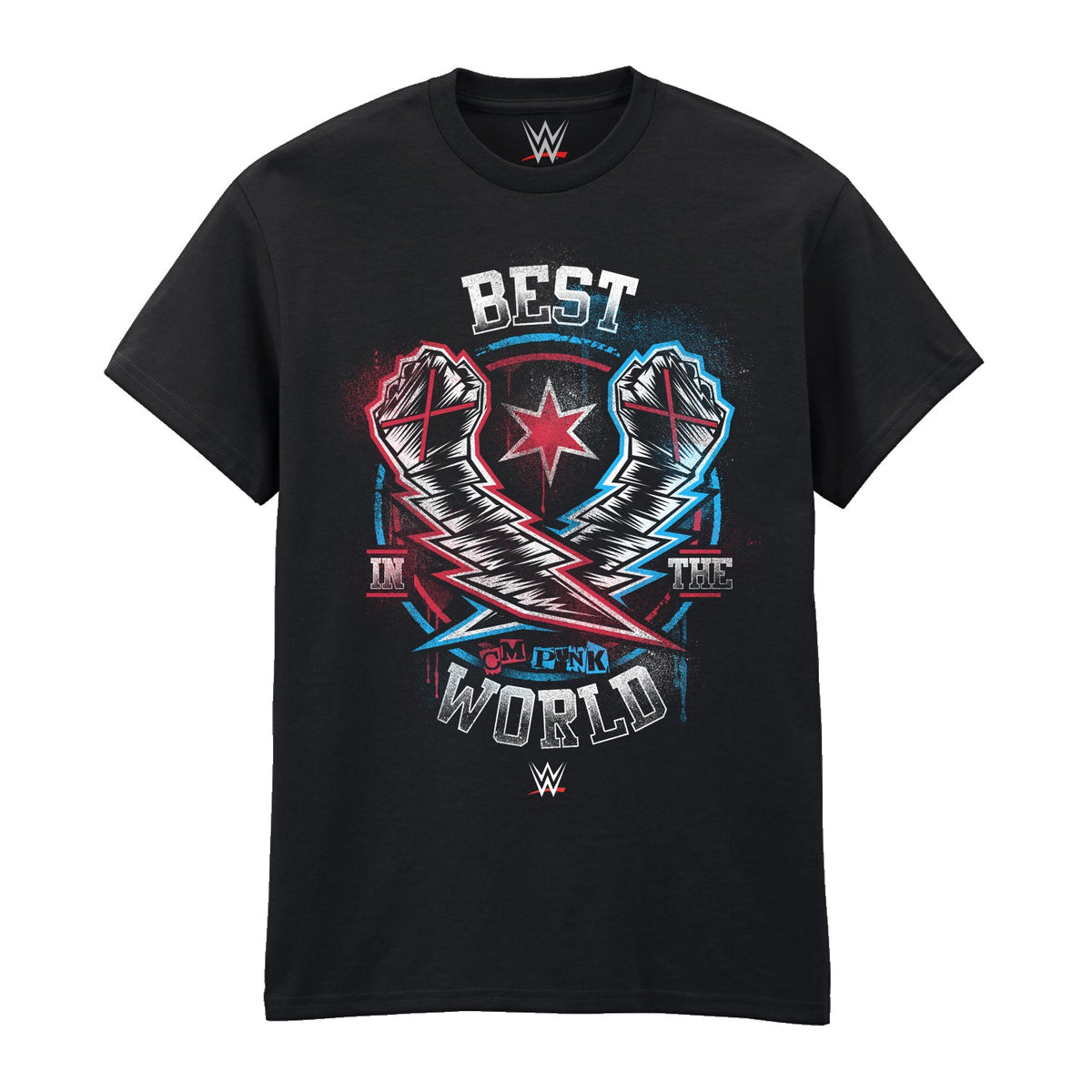 WWE - CM PUNK - BEST IN THE WORLD - BLACK T-SHIRT