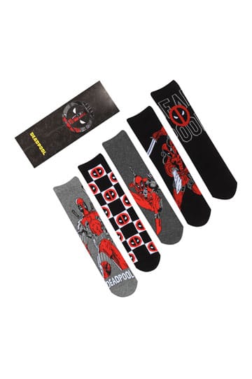 Marvel Deadpool 5 pak. sokker