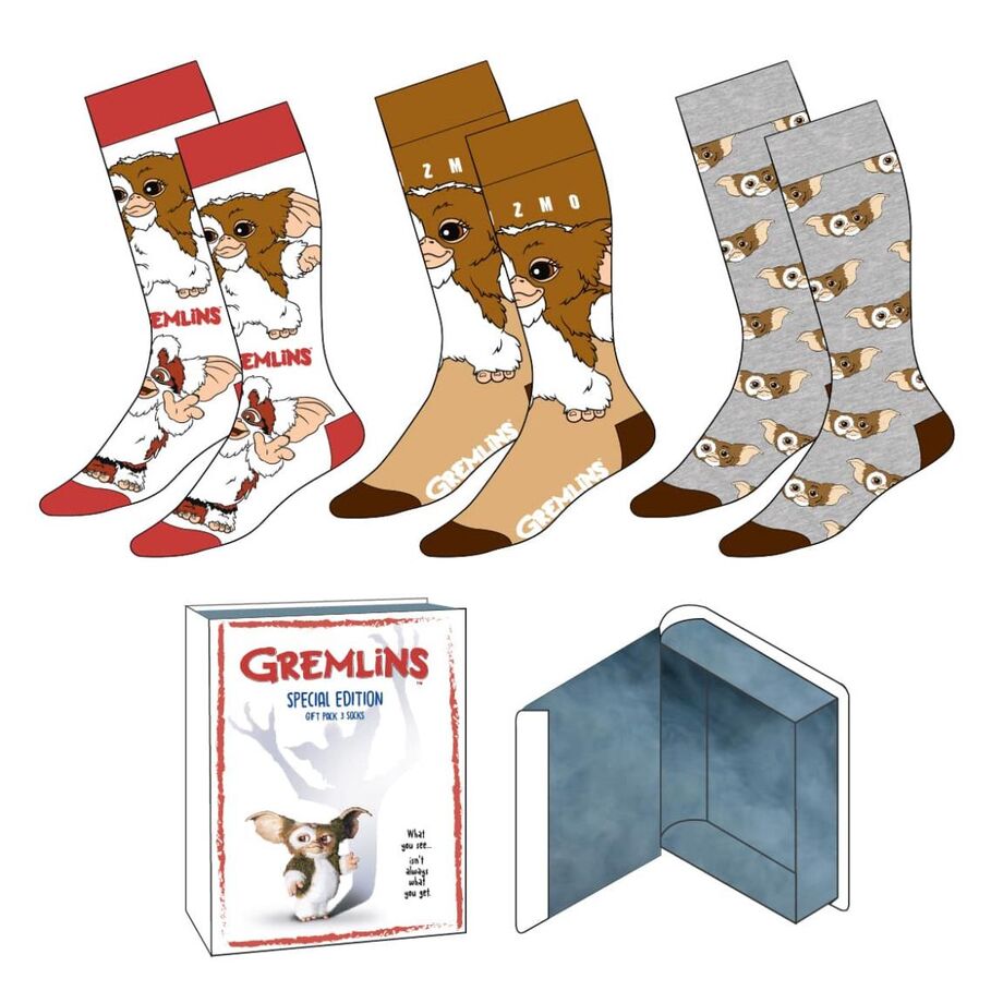 Gremlins 3 pak sokker 36/43