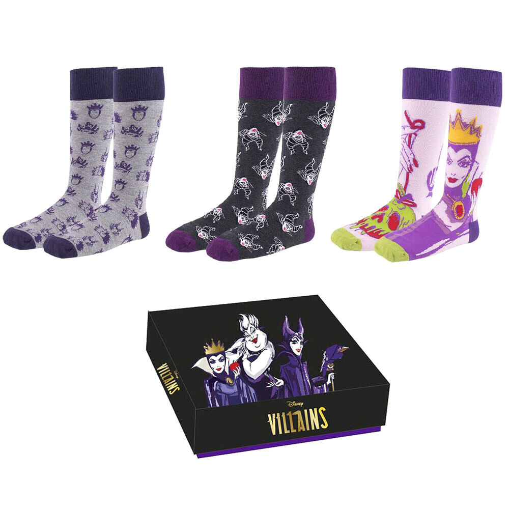 Disney Villains sokker 3 pak