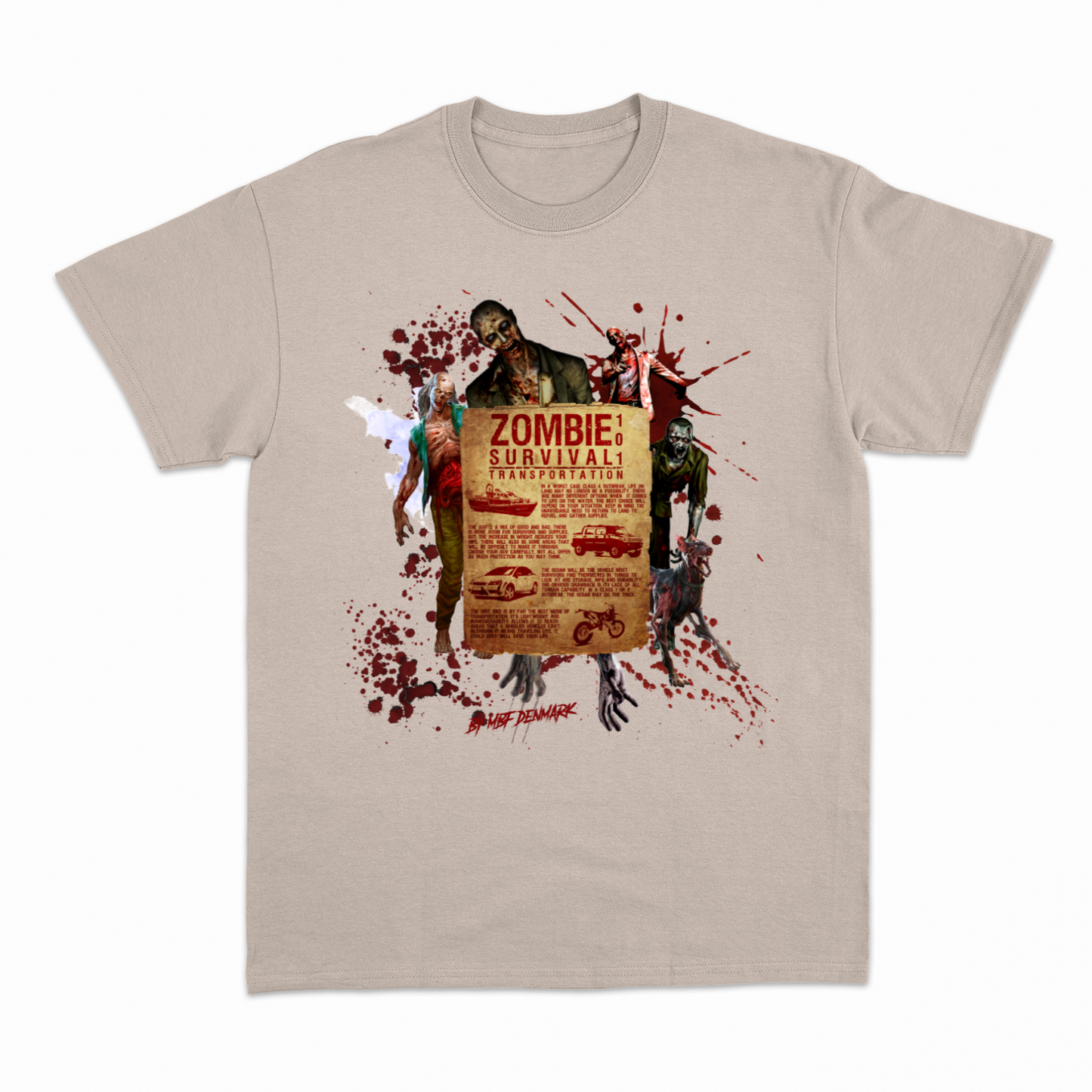 Zombie survival - Heavier fabric t-shirt