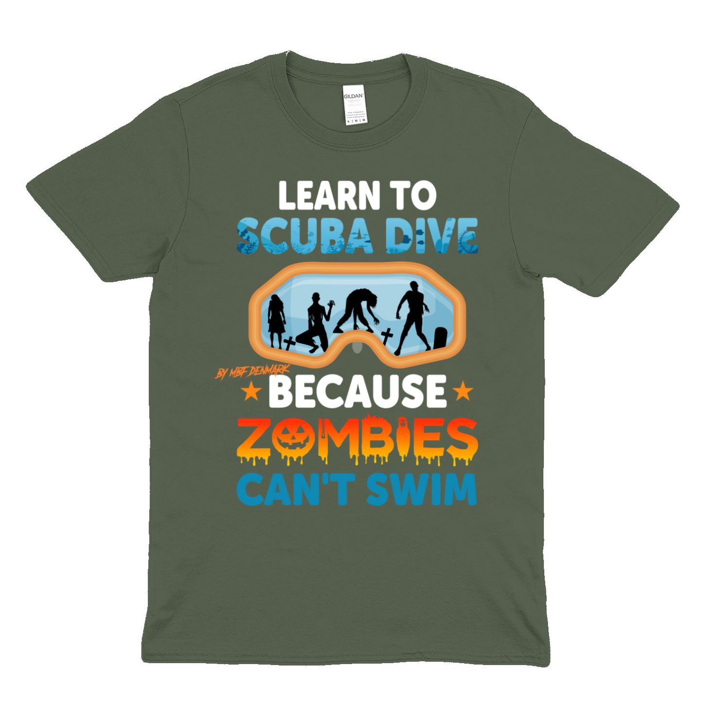 Zombies cant swim - Soft Unisex T-Shirt