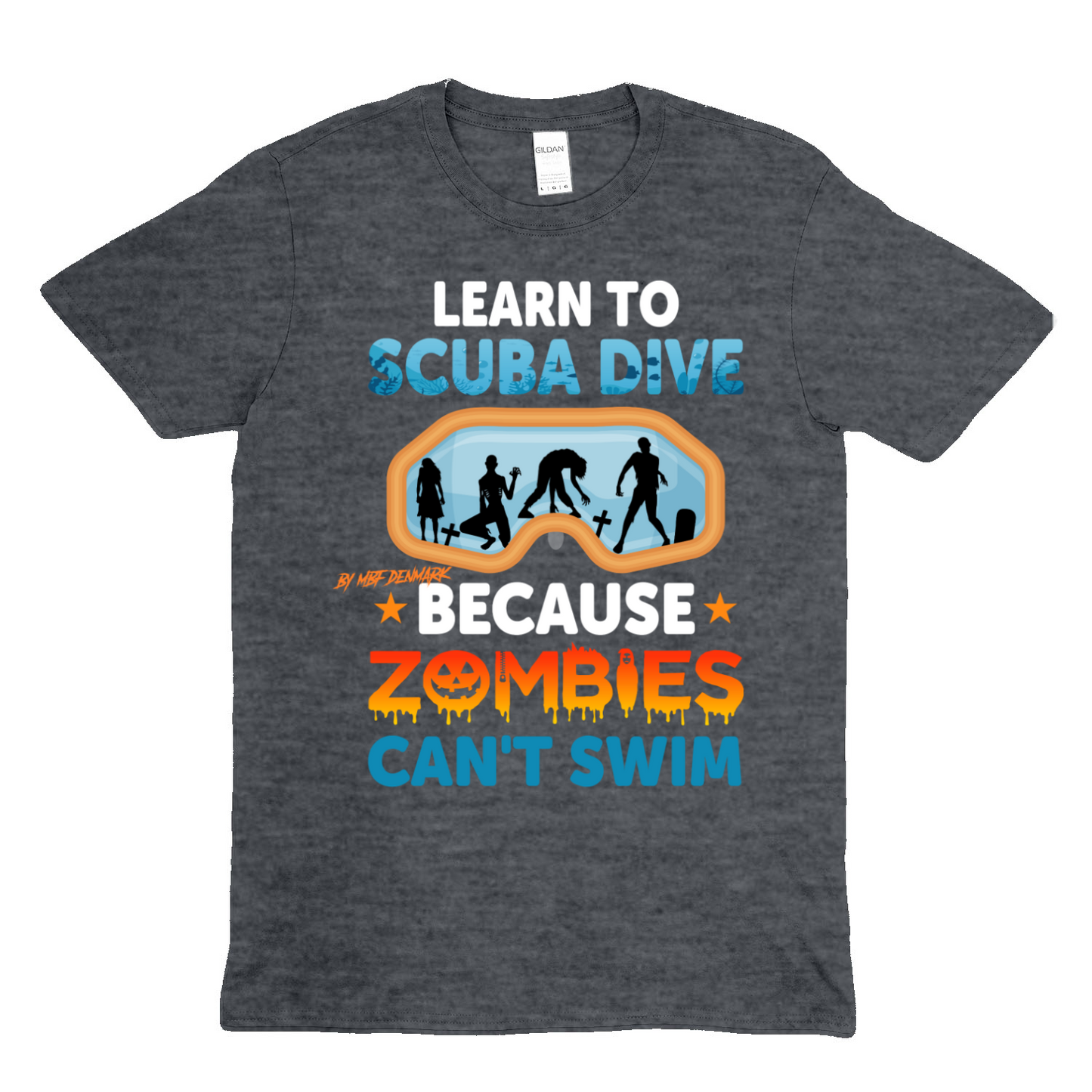 Zombies cant swim - Soft Unisex T-Shirt