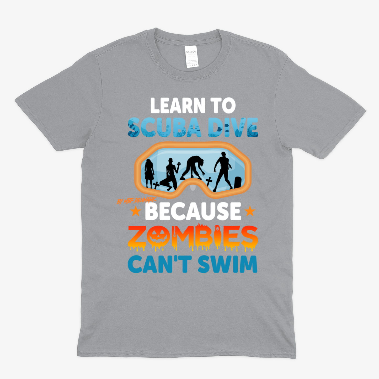 Zombies cant swim - Soft Unisex T-Shirt