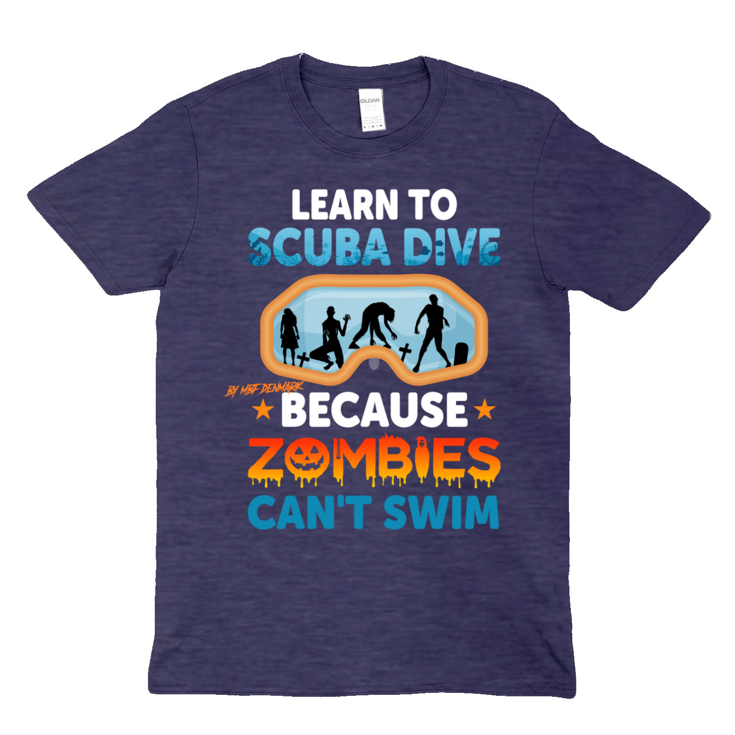 Zombies cant swim - Soft Unisex T-Shirt