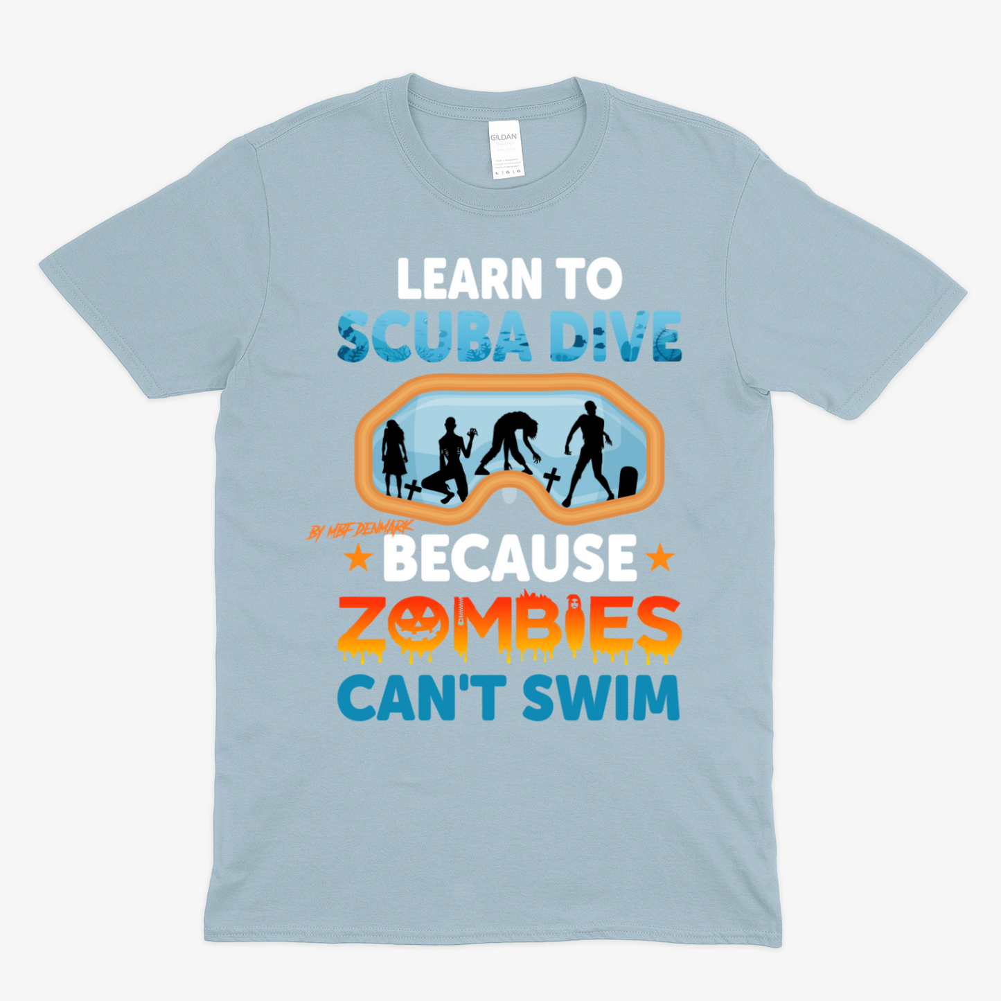 Zombies cant swim - Soft Unisex T-Shirt