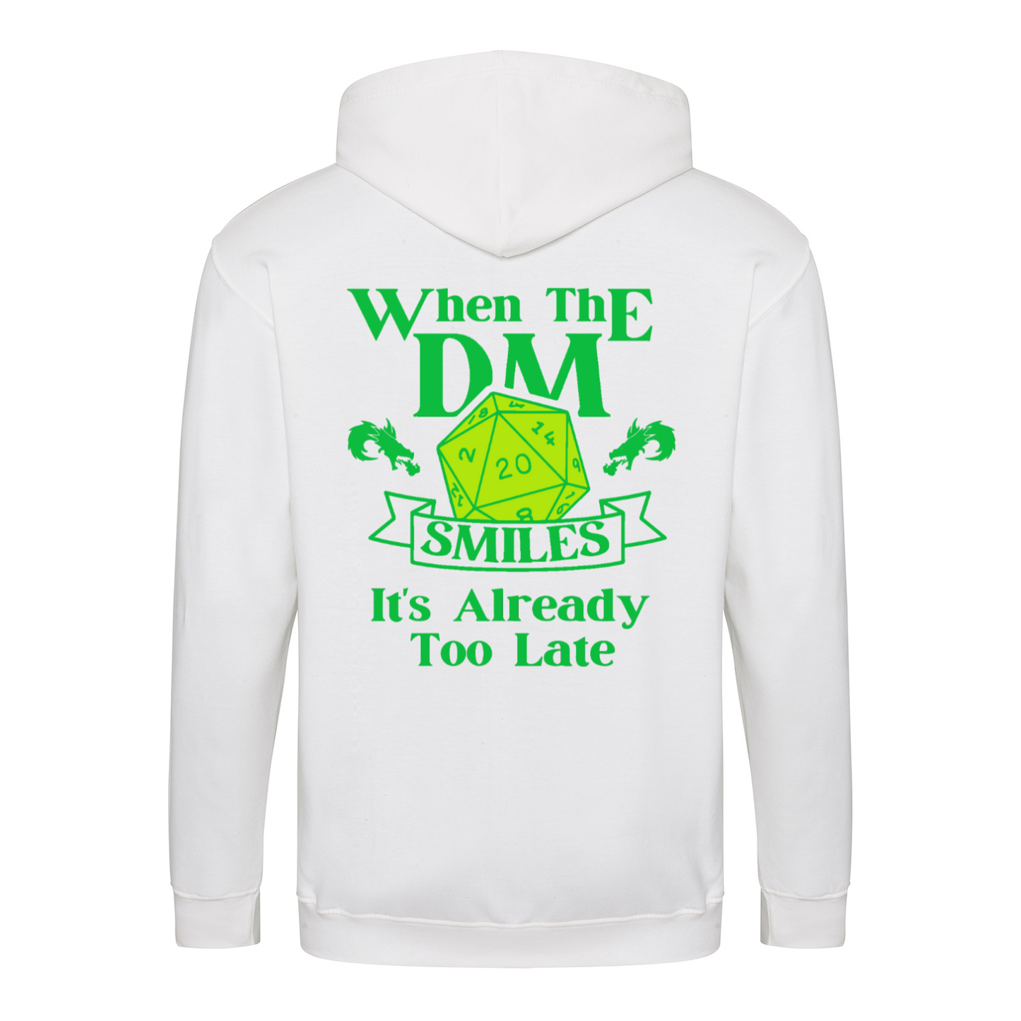 WHEN THE DM SMILES ITS ALREADY TOO LATE (3) - Zip-Hoodie