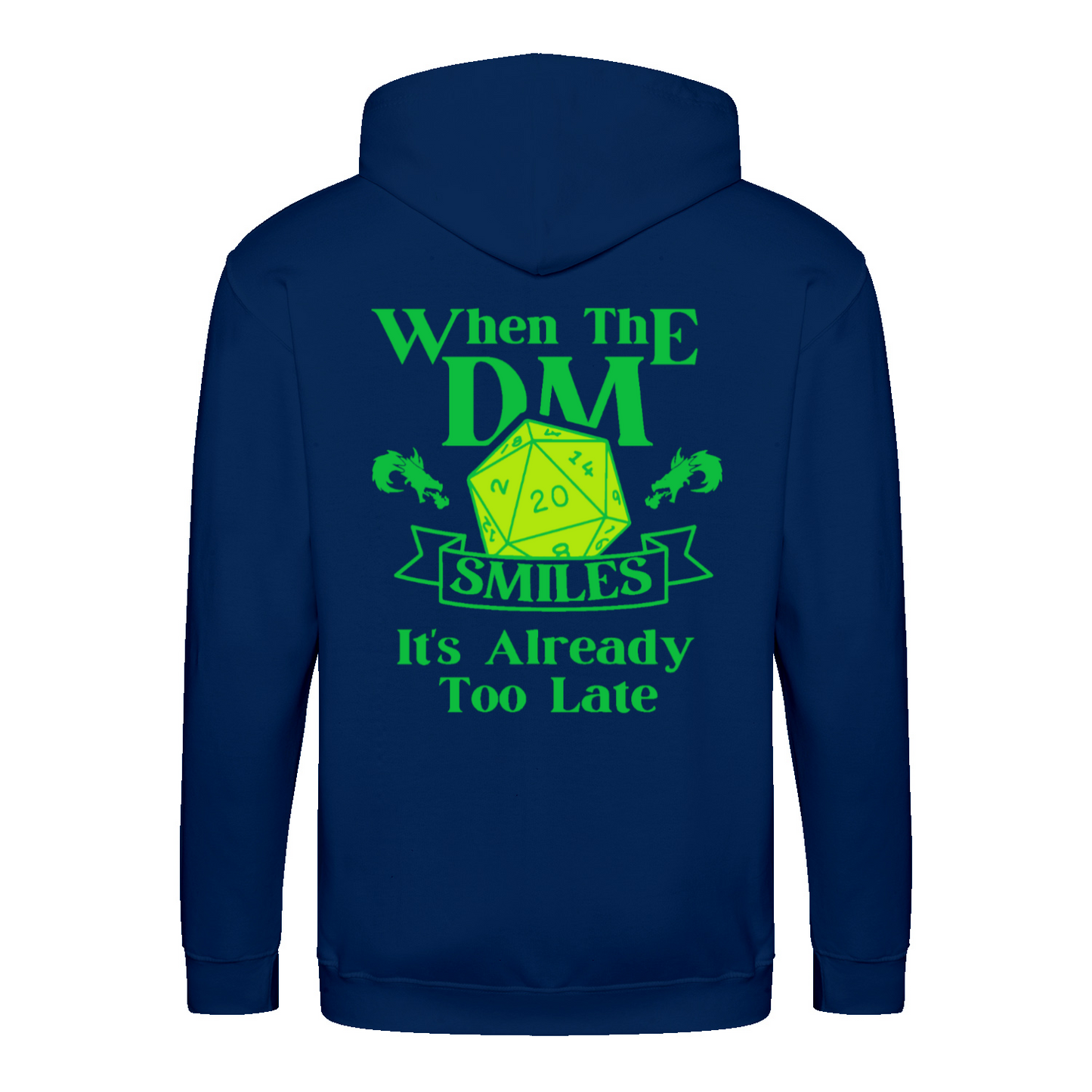 WHEN THE DM SMILES ITS ALREADY TOO LATE (3) - Zip-Hoodie