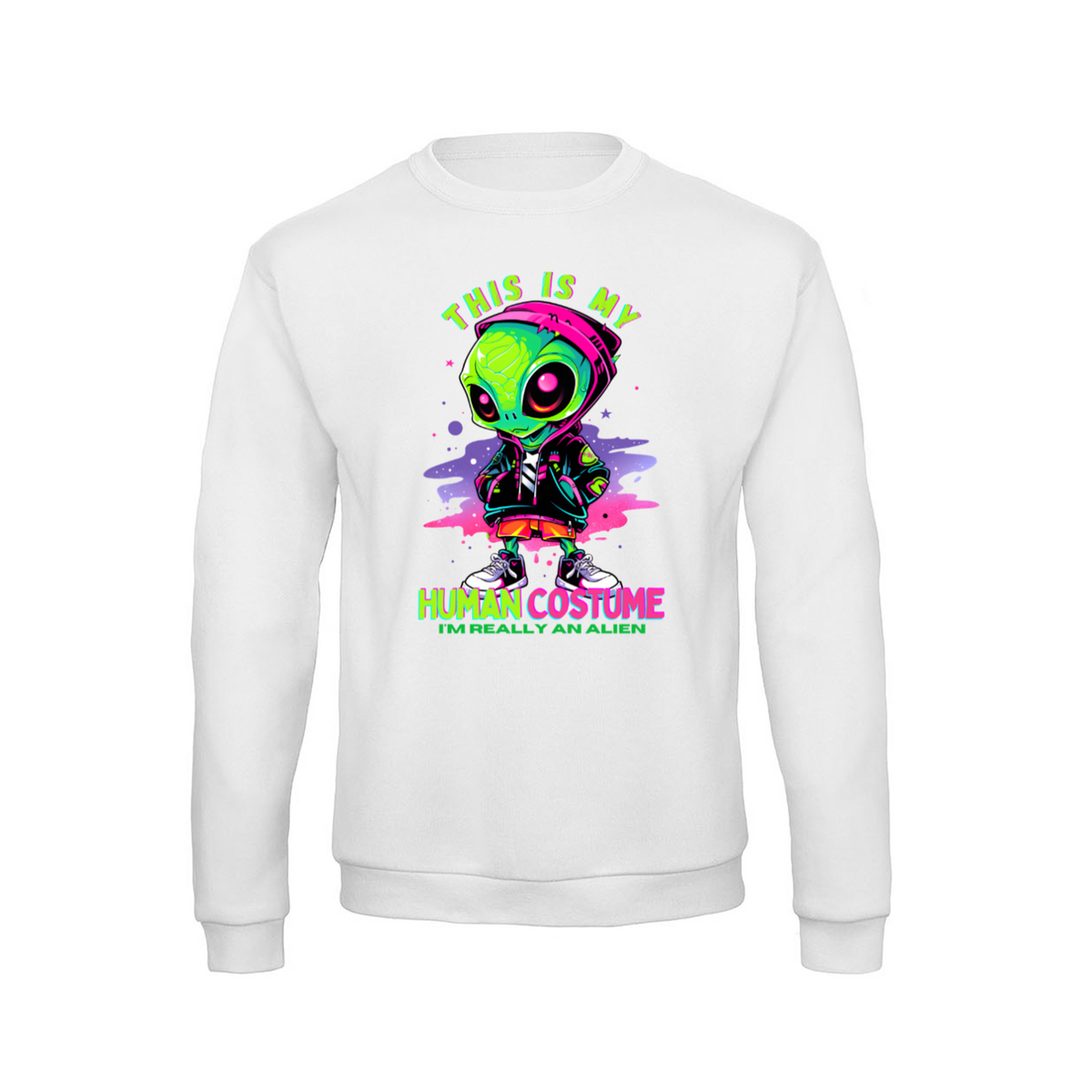 Human Costume sweatshirt – Sjovt statement – produktbillede 11