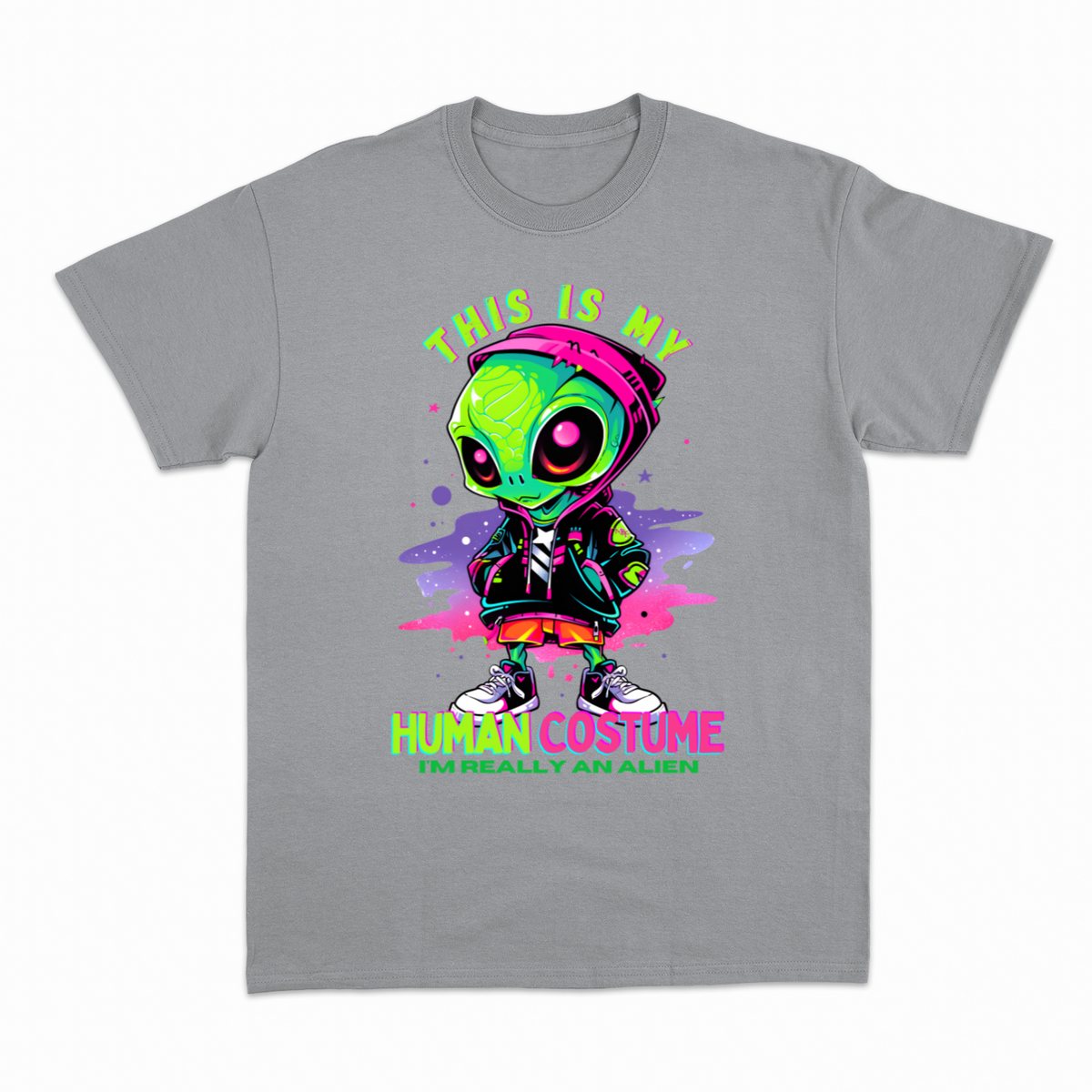 Human Costume T-shirt – Sjov statement T-shirt – produktbillede 20