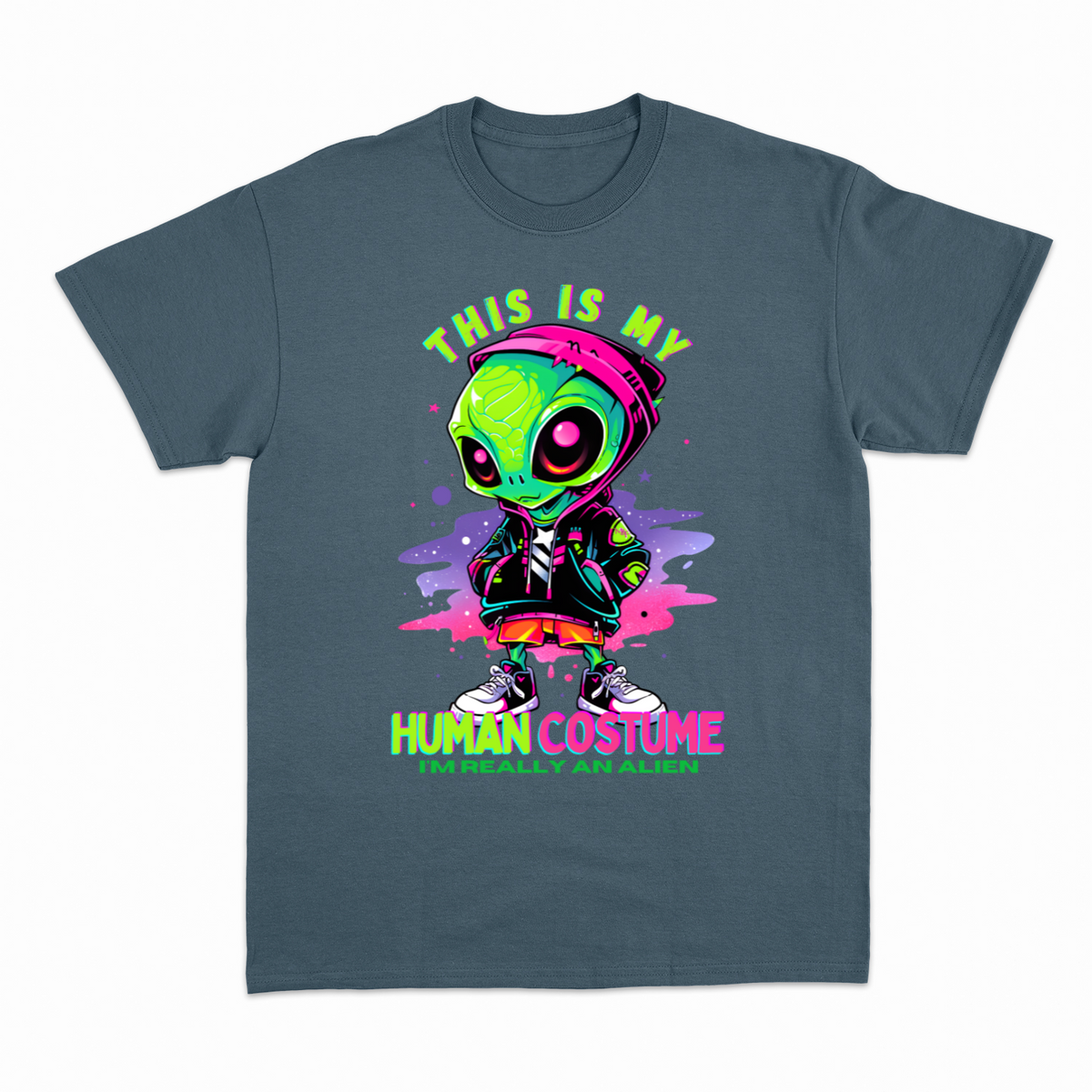 Human Costume T-shirt – Sjov statement T-shirt – produktbillede 17