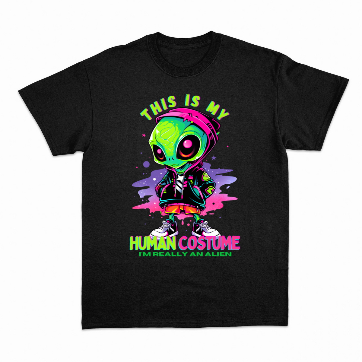 Human Costume T-shirt – Sjov statement T-shirt – produktbillede 15