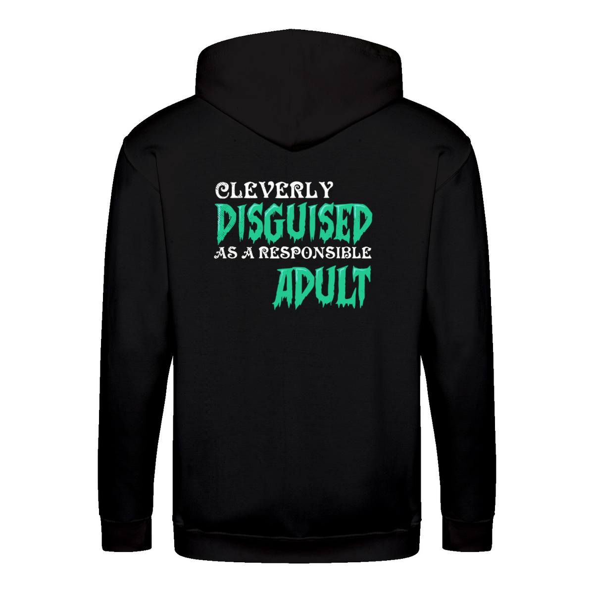 Disguised zip hoodie – Sjovt statement – produktbillede 3
