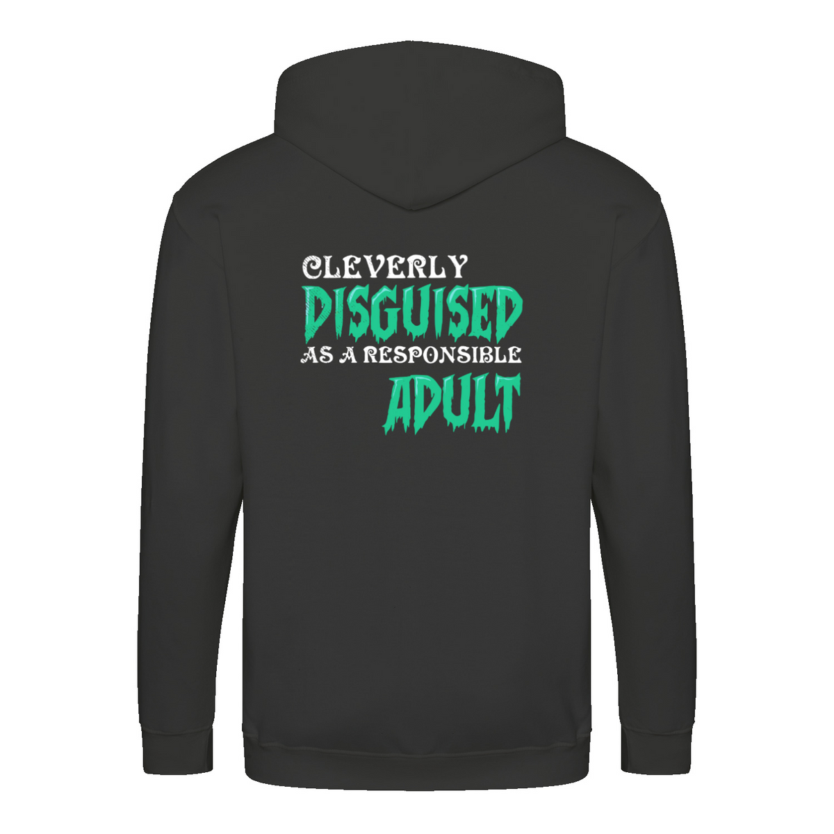 Disguised zip hoodie – Sjovt statement – produktbillede 5