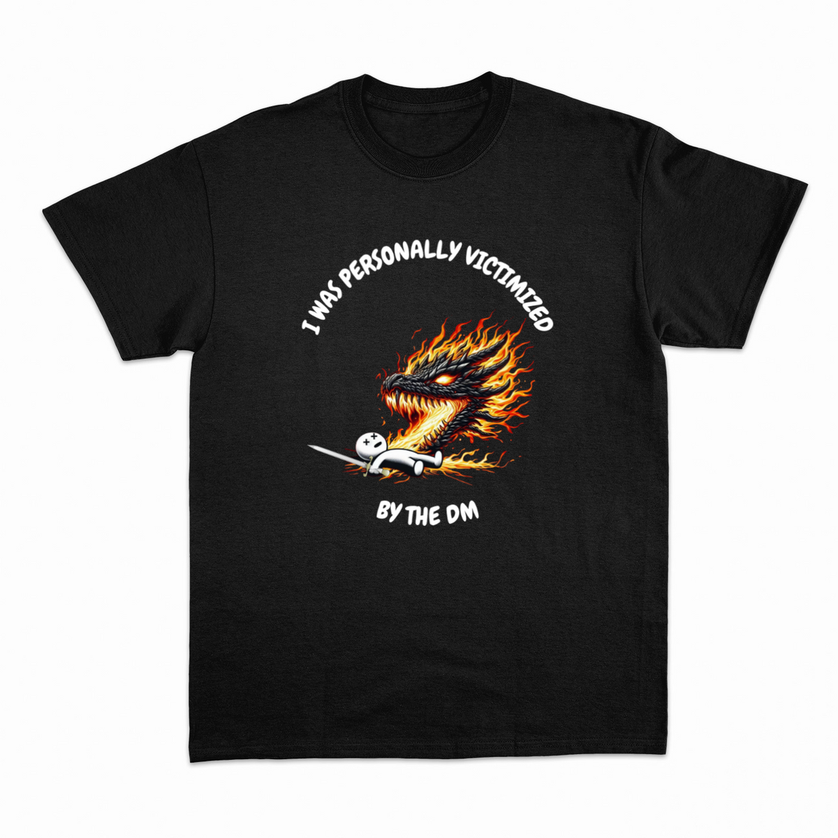 Victimized by DM 2 T-shirt – Rollespils T-shirt – produktbillede 13