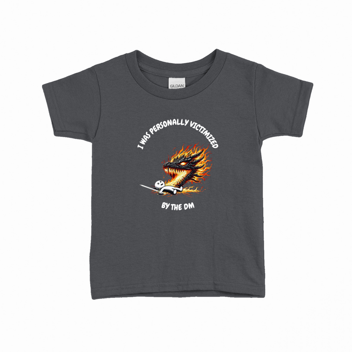 Victimized by DM 2 T-shirt til børn – Rollespil design – produktbillede 9