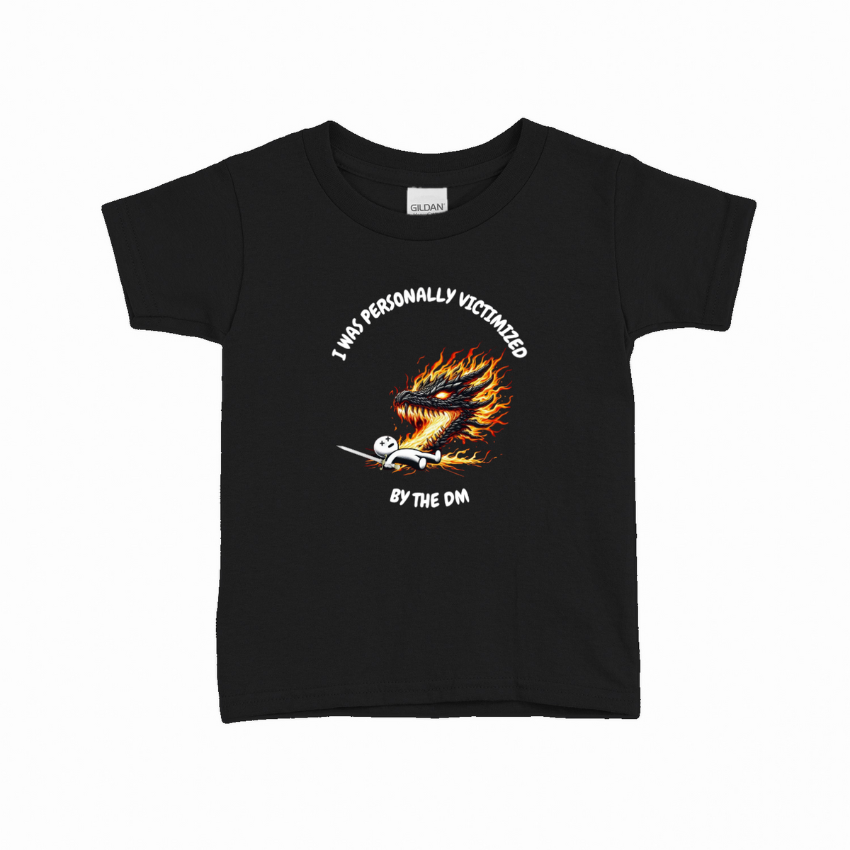 Victimized by DM 2 T-shirt til børn – Rollespil design – produktbillede 11