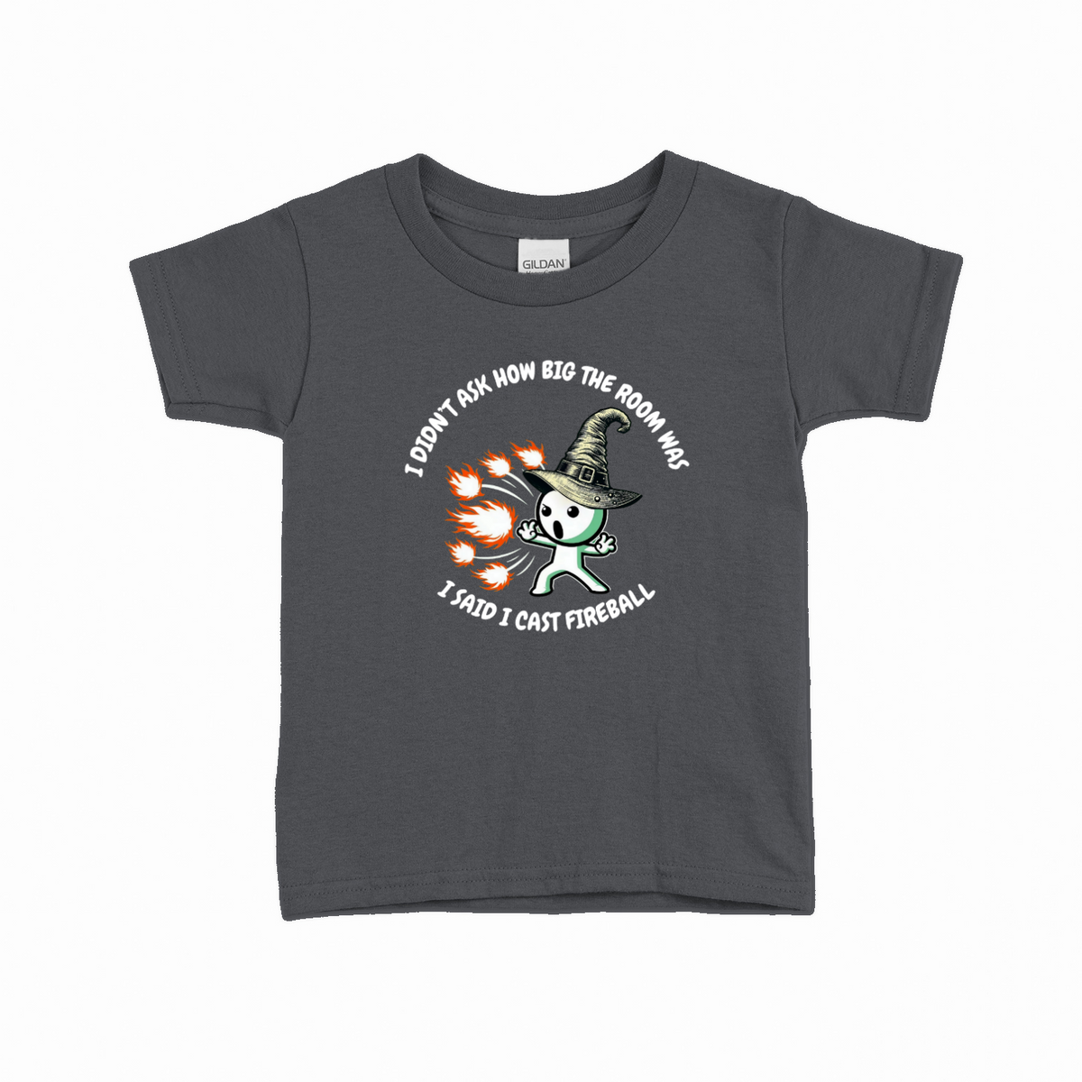 Fireball T-shirt til børn – Rollespil design – produktbillede 9