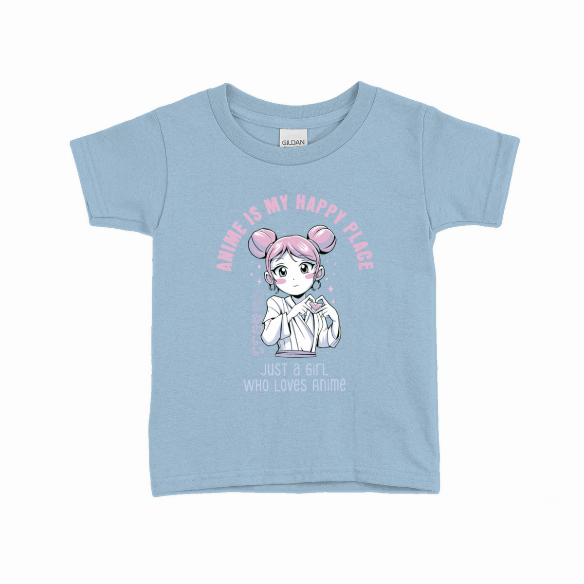 Just a Girl Who Loves Anime T-shirt til børn – Anime design – produktbillede 20