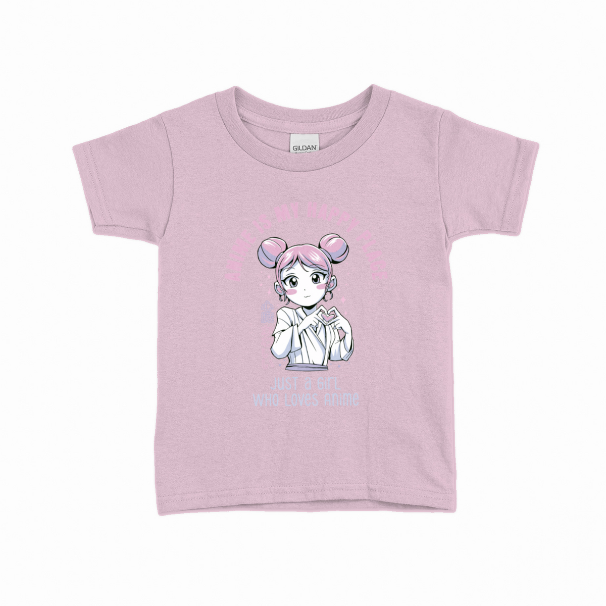 Just a Girl Who Loves Anime T-shirt til børn – Anime design – produktbillede 9