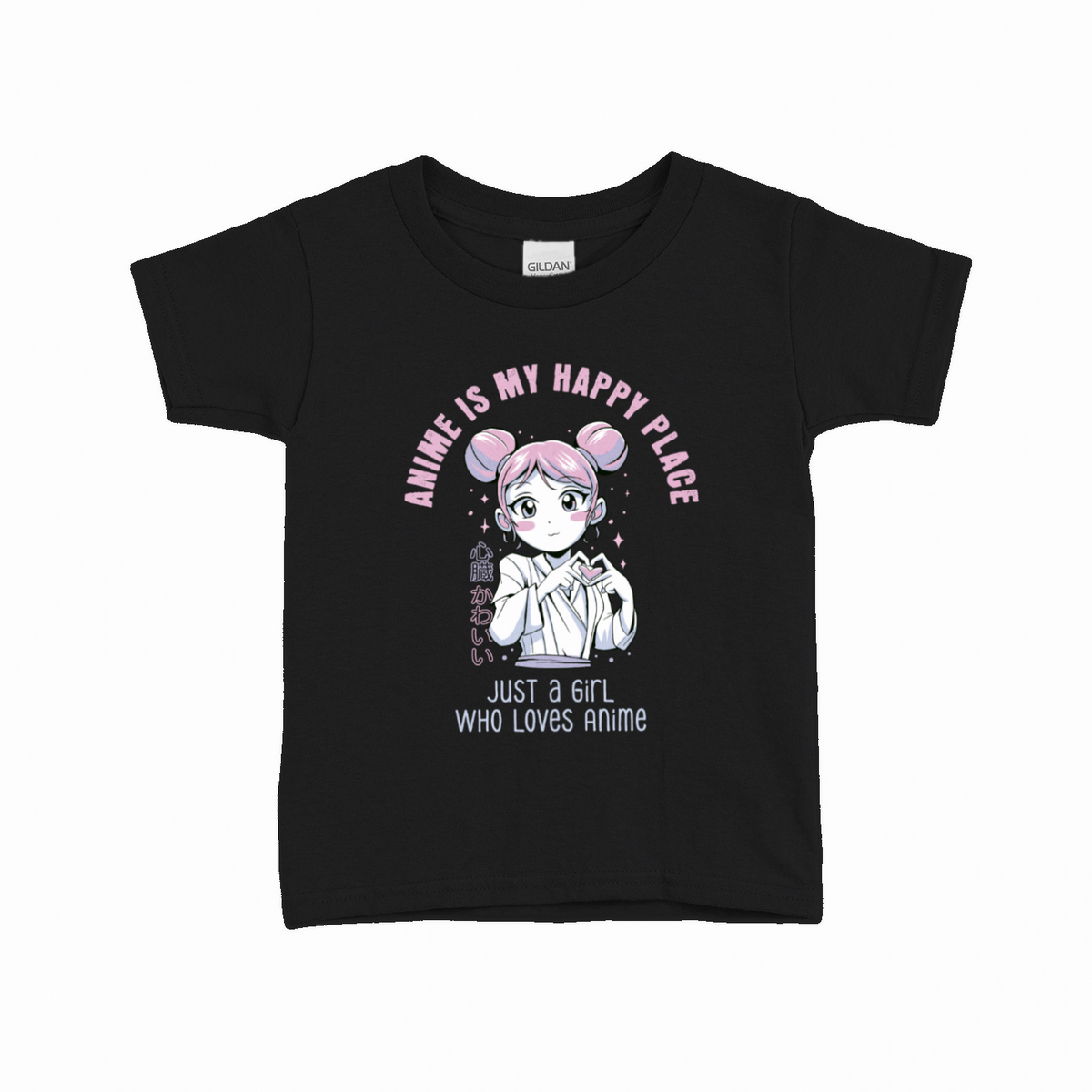Just a Girl Who Loves Anime T-shirt til børn – Anime design – produktbillede 13