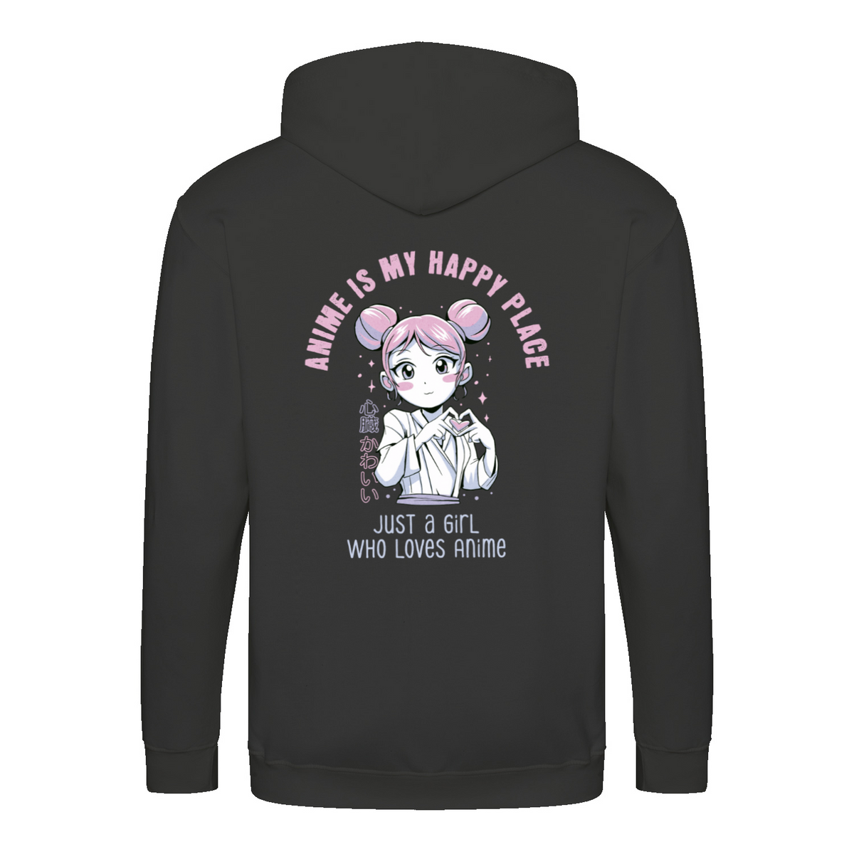Just A Girl Who Loves Anime zip hoodie – Anime – produktbillede 8