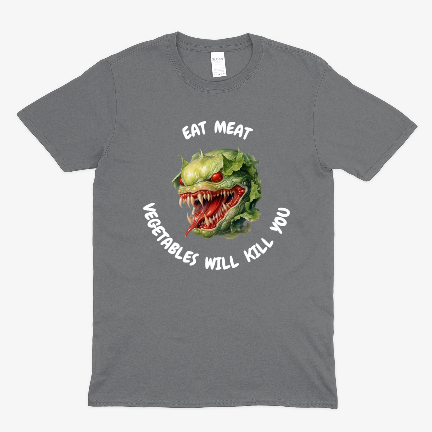 VEGETABLES WILL KILL YOU (2) - Soft Unisex T-Shirt