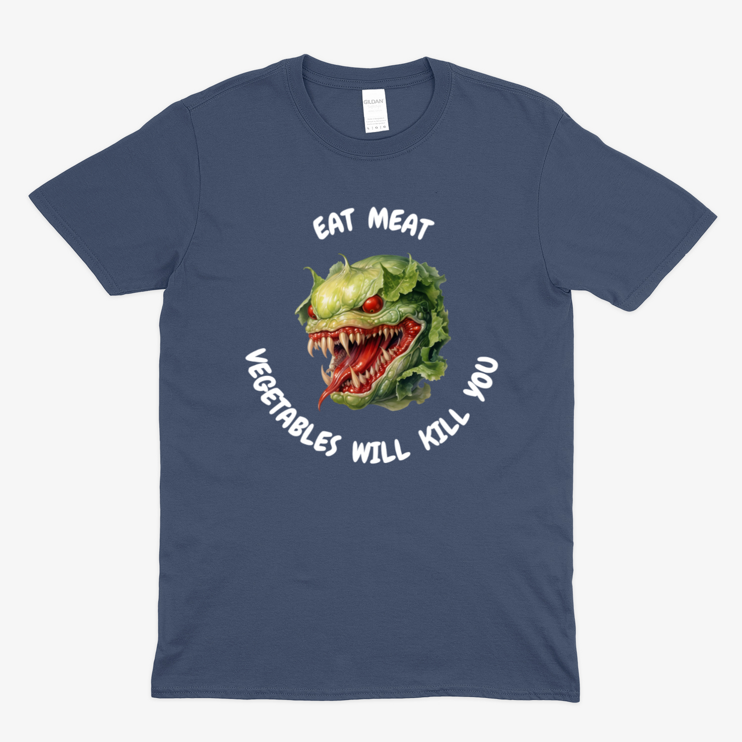 VEGETABLES WILL KILL YOU (2) - Soft Unisex T-Shirt