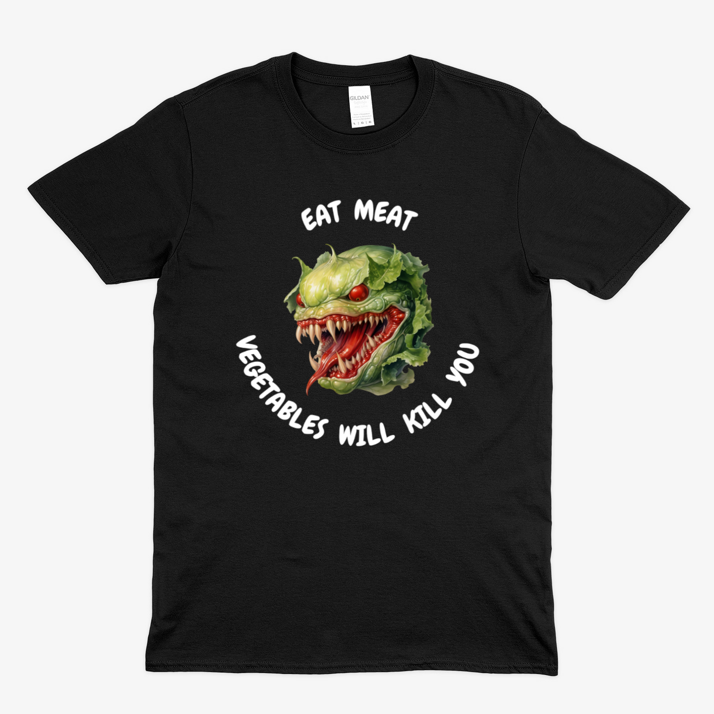 VEGETABLES WILL KILL YOU (2) - Soft Unisex T-Shirt
