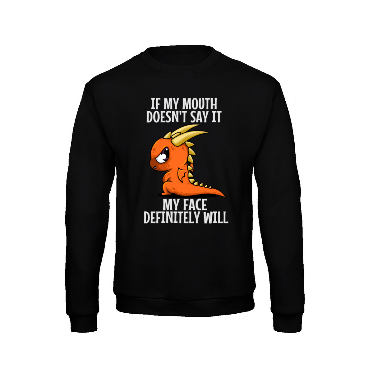 Funny Dragon sweatshirt – Sjovt statement – produktbillede 8