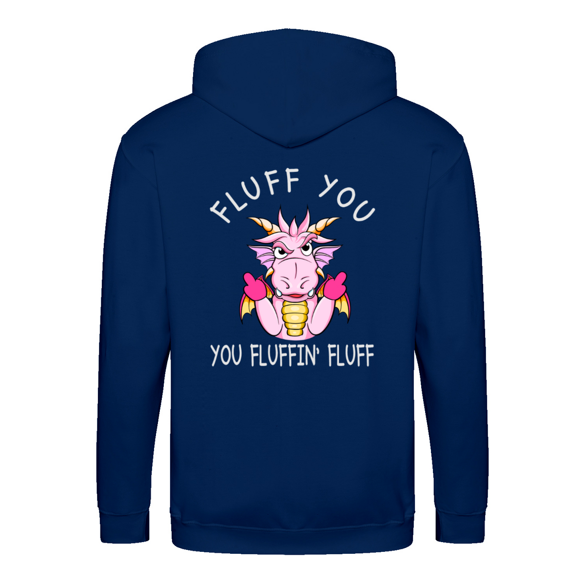 Funny Dragon 2 zip hoodie – Sjovt statement