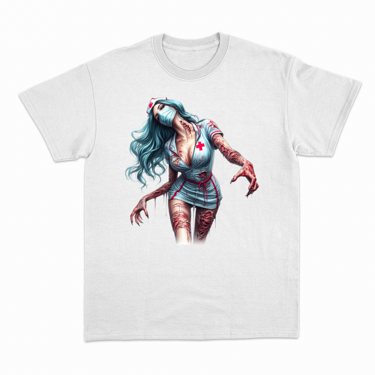 Zombie Nurse T-shirt – Horror T-shirt – produktbillede 21