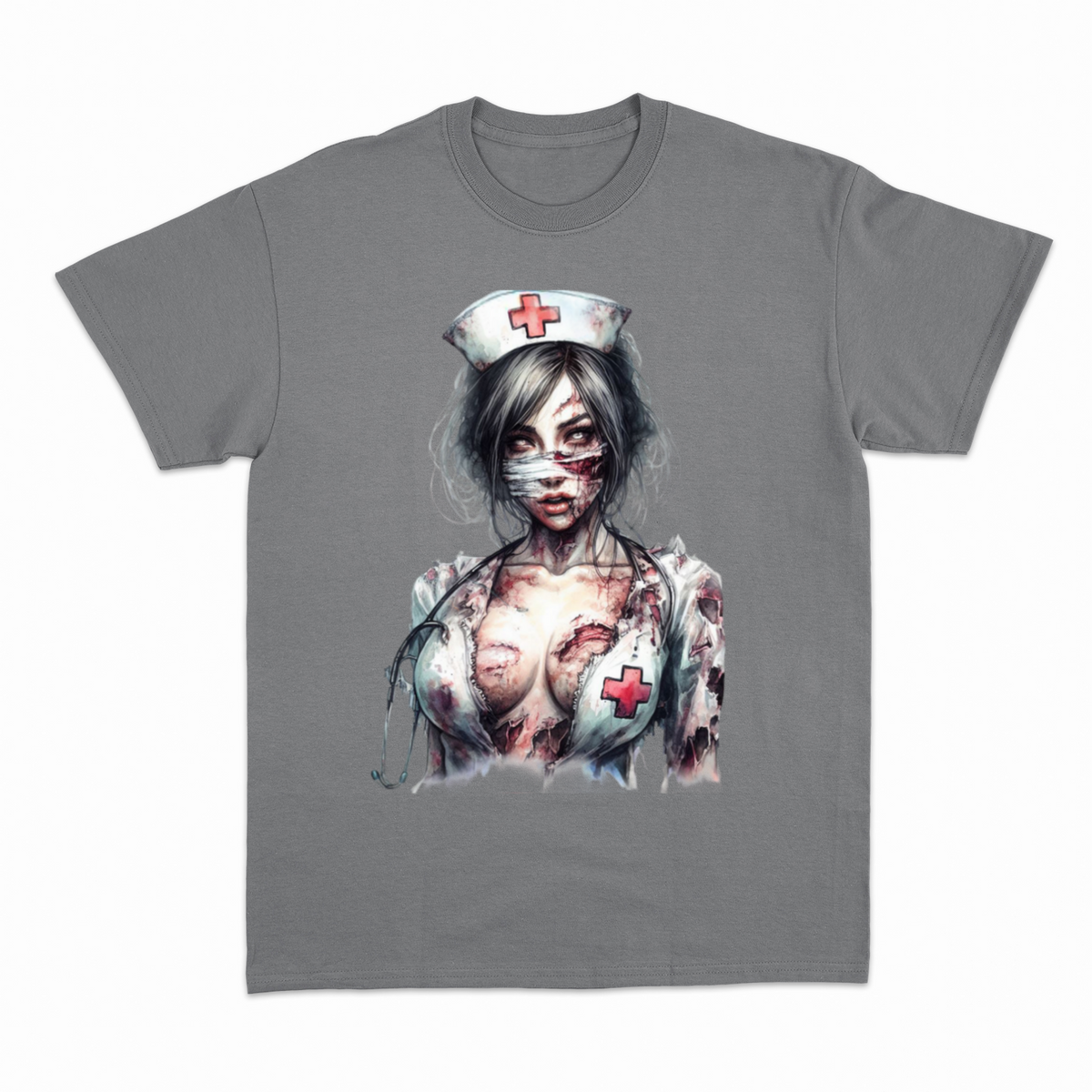 Zombie Nurse 2 T-shirt – Horror T-shirt – produktbillede 11