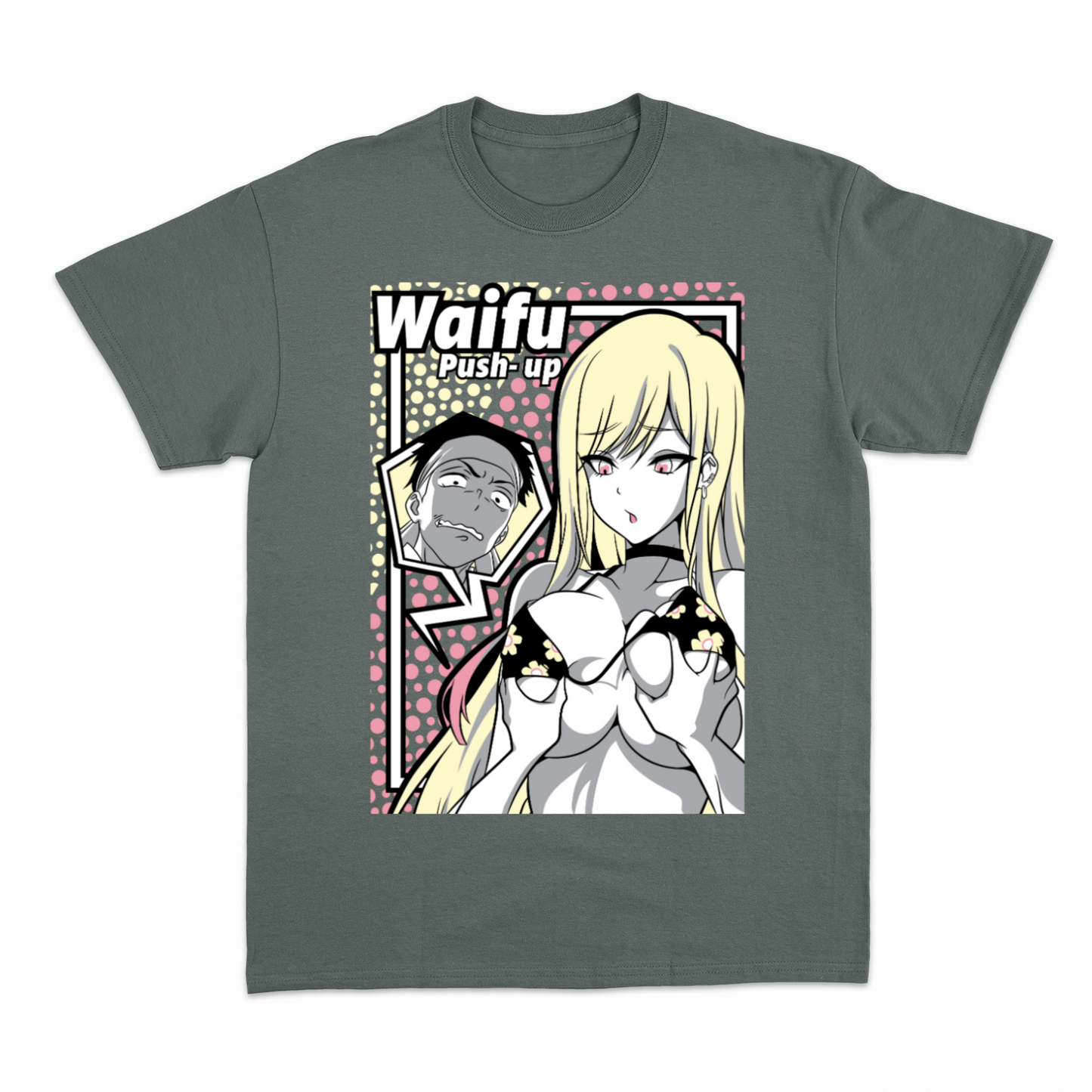 WAIFU PUSH UP - Heavier fabric t-shirt