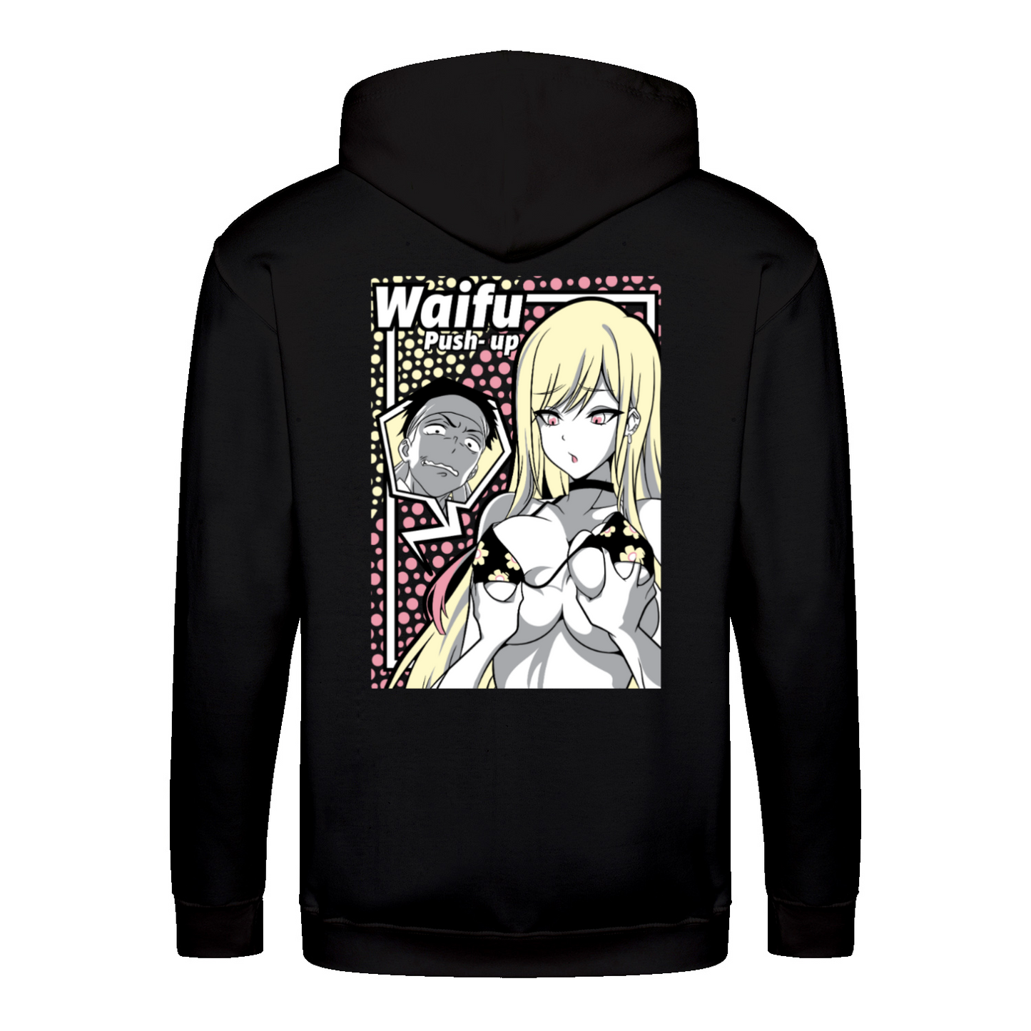 WAIFU PUSH UP - Zip-Hoodie