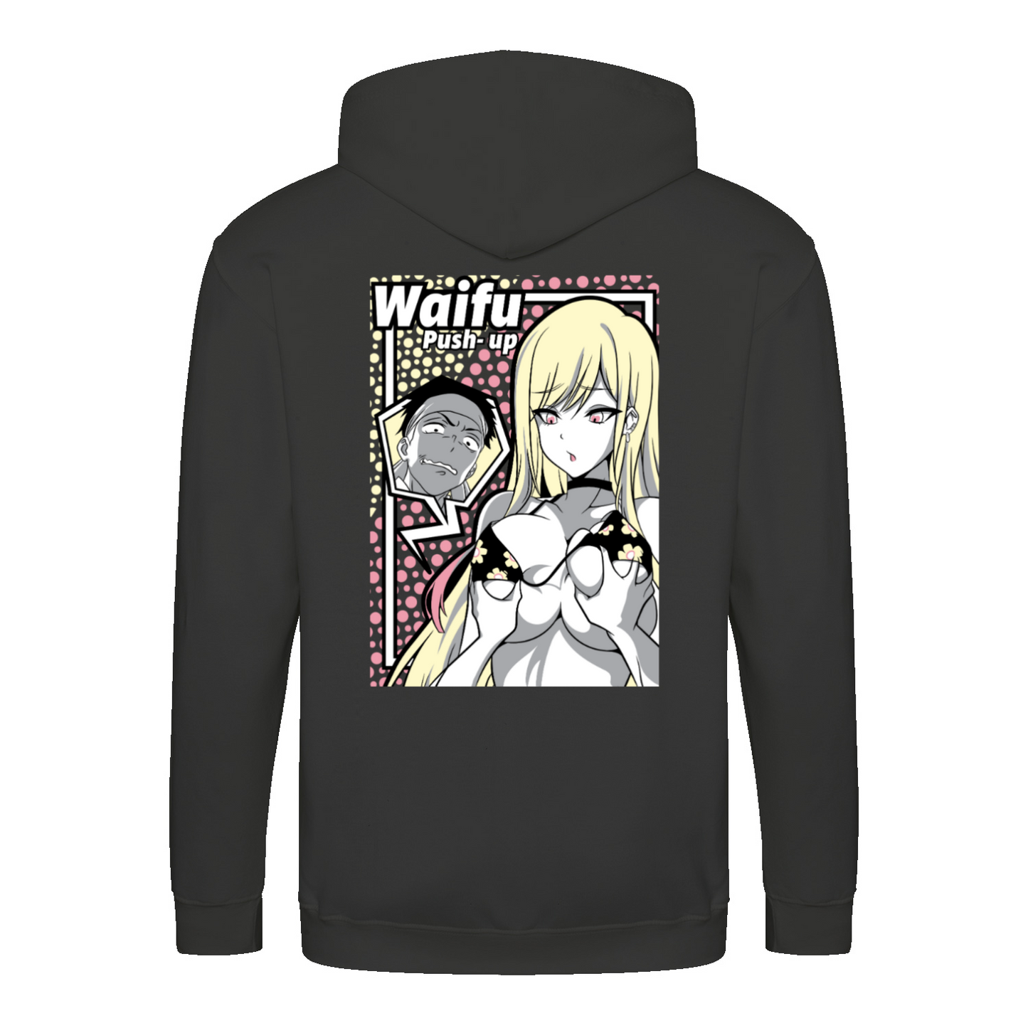 WAIFU PUSH UP - Zip-Hoodie