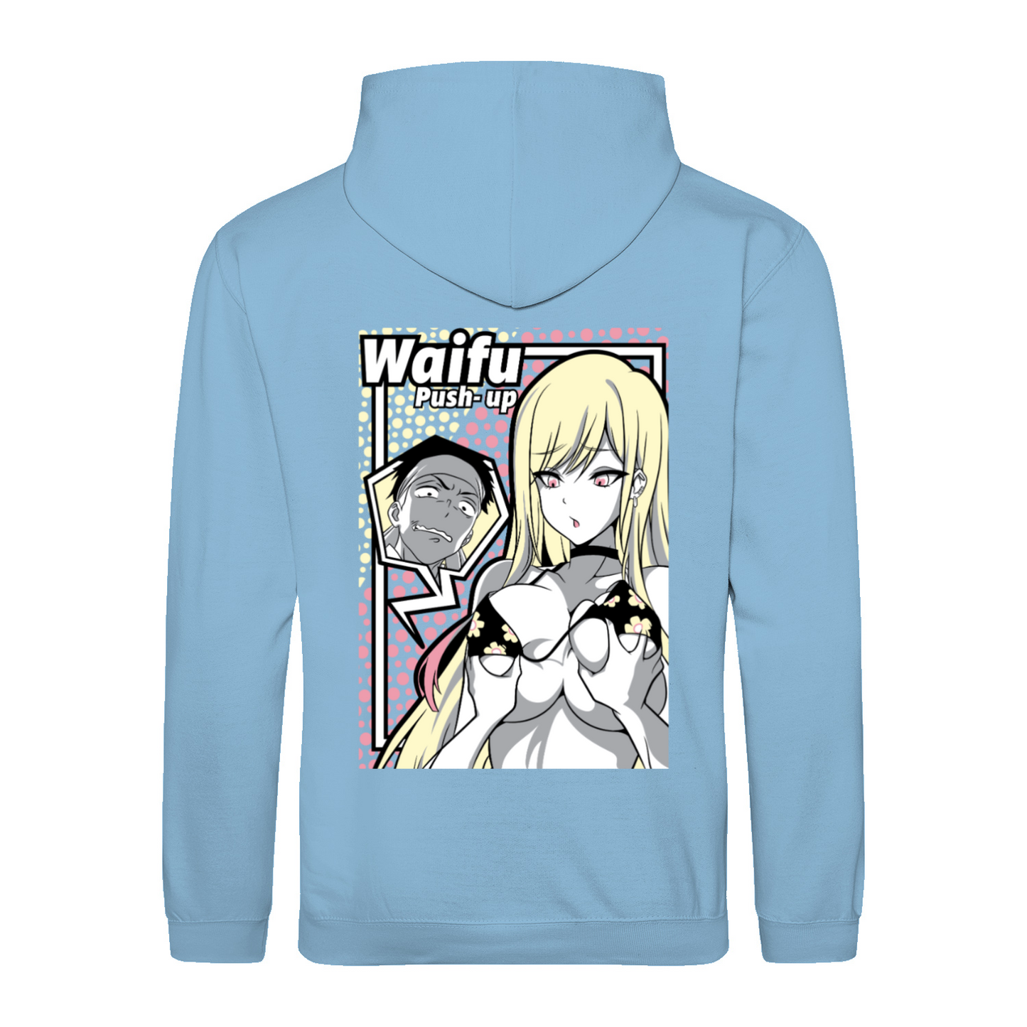 WAIFU PUSH UP - Hoodie unisex regular fit