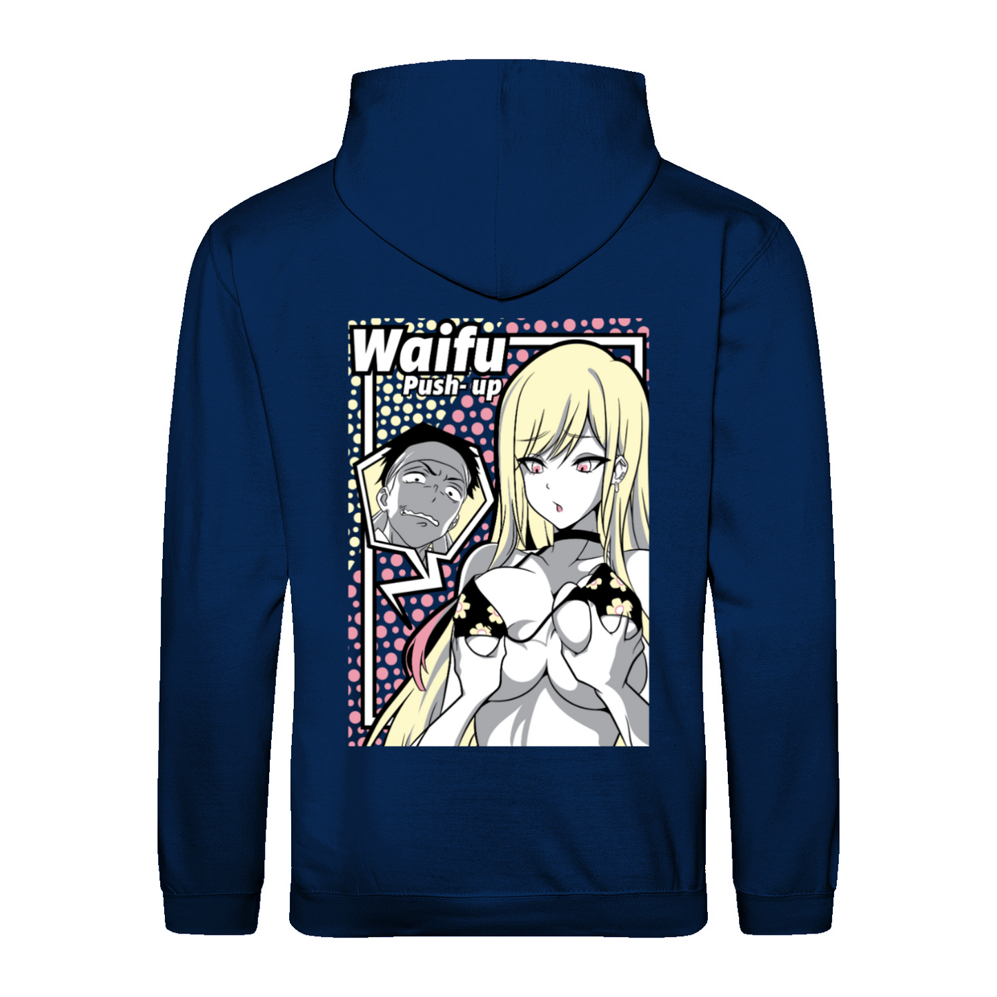 WAIFU PUSH UP - Hoodie unisex regular fit