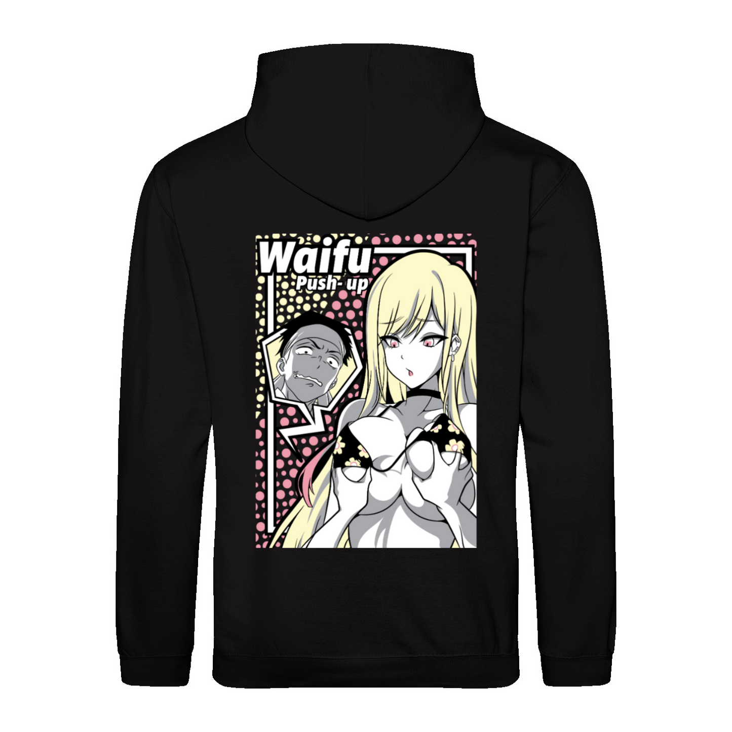 WAIFU PUSH UP - Hoodie unisex regular fit