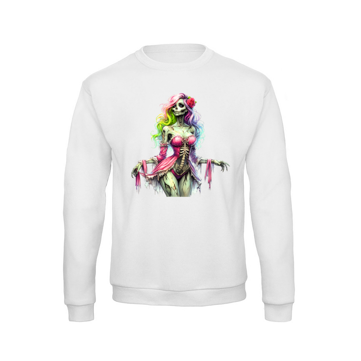 Zombie Woman sweatshirt – Horror – produktbillede 11