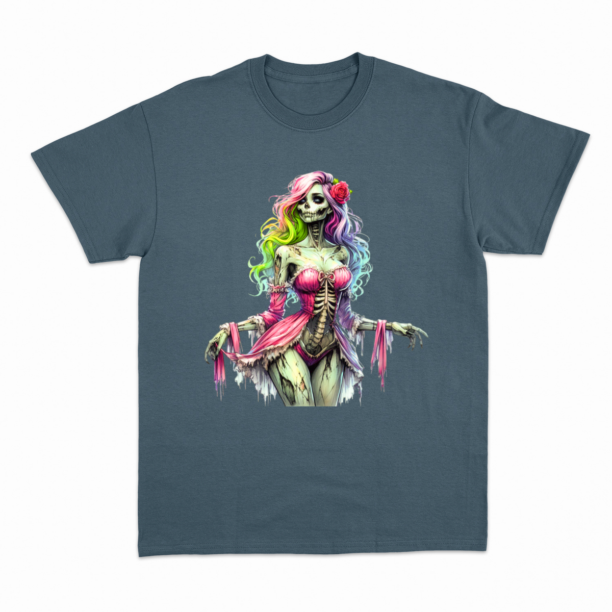 Zombie Woman T-shirt – Horror T-shirt – produktbillede 13